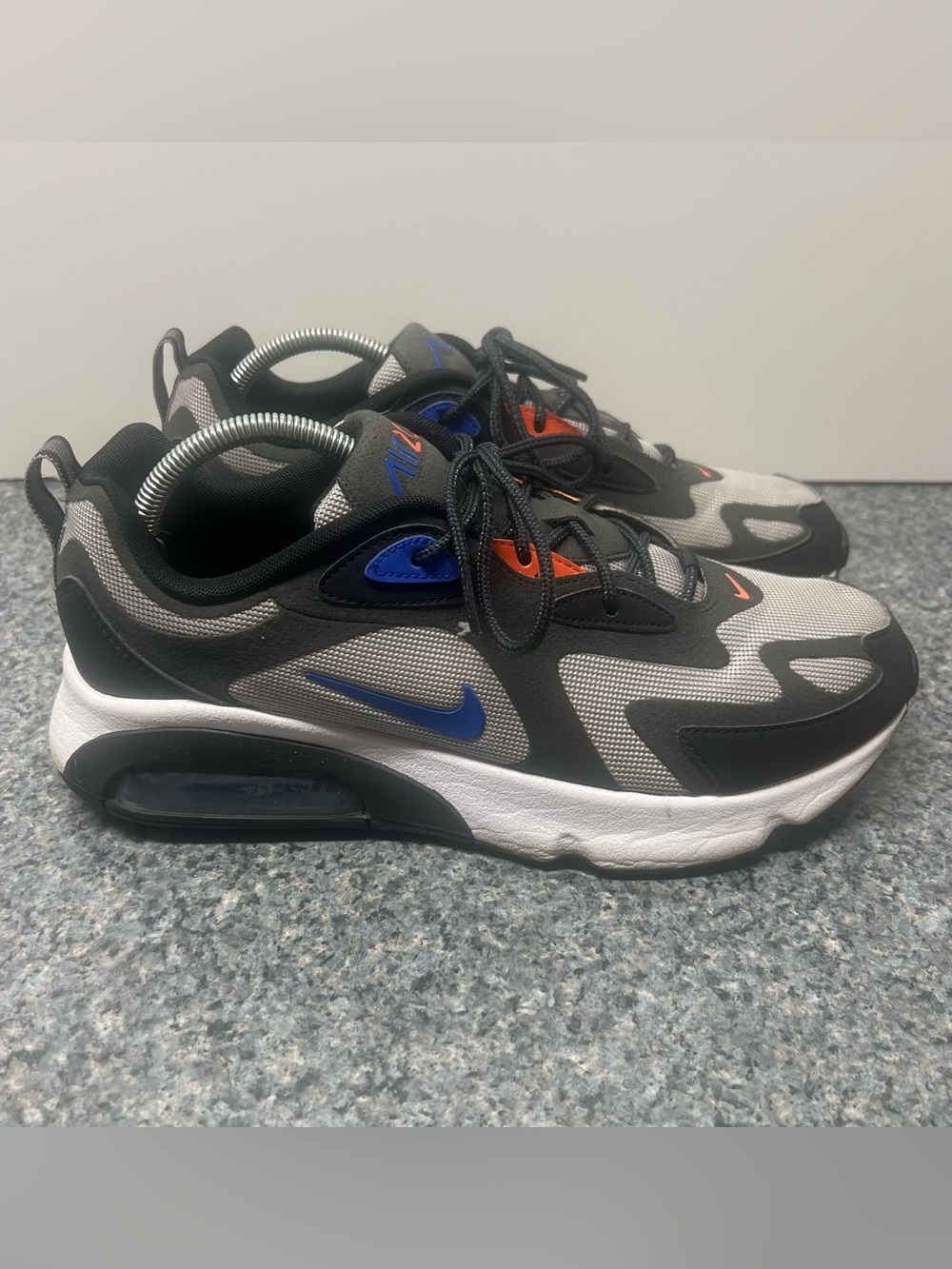 Nike Air Max 200 Metallic Silver Royal Shoes CU4921-001 | Men’s Size 10.5